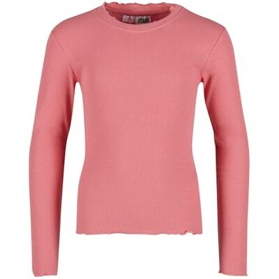 Urban Classics Meisjes-T-shirt voor meisjes, korte rib, lange mouwen, slimfit met golvende zomen, verkrijgbaar in 3 kleuren, maten 110/116-158/164, Palepink, 122 cm Urban Classics Meisjes-T-shirt voor meisjes, korte rib, lange mouwen, slimfit met golvende zomen, verkrijgbaar in 3 kleuren, maten 110/116-158/164, Palepink, 122 cm