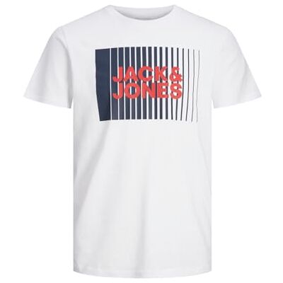 JACK & JONES JJECORP Logo Tee Play SS O-hals MNI, wit, 122 cm JACK & JONES JJECORP Logo Tee Play SS O-hals MNI, wit, 122 cm