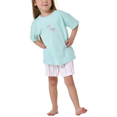 Schiesser Mädchen Schlafanzug Kurz Girls World meisjes Pyjamaset Schiesser Mädchen Schlafanzug Kurz Girls World meisjes Pyjamaset