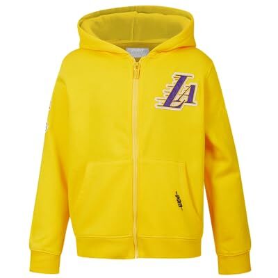Pro Standard Jongens NBA Classic Chenille Bb Fleece Full Zip Hoodie Capuchontrui, geel, X-Large, geel, XL Pro Standard Jongens NBA Classic Chenille Bb Fleece Full Zip Hoodie Capuchontrui, geel, X-Large, geel, XL