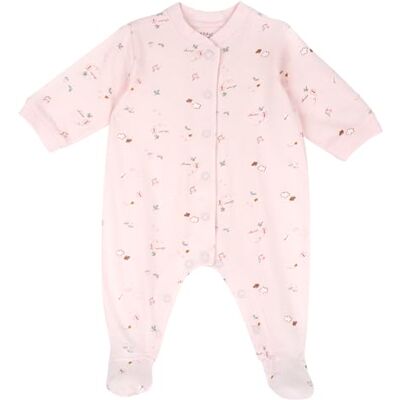 Chicco romper, Roze bedrukt, 9 Maanden Chicco romper, Roze bedrukt, 9 Maanden