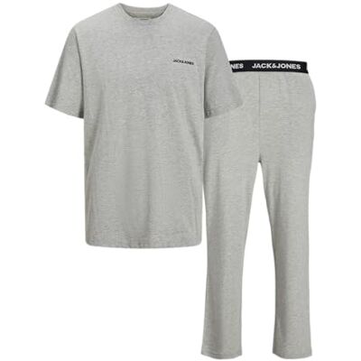 JACK & JONES Junior Jaceverest Ss W Jnr Tee and Pants Set, lichtgrijs gem., 140 JACK & JONES Junior Jaceverest Ss W Jnr Tee and Pants Set, lichtgrijs gem., 140