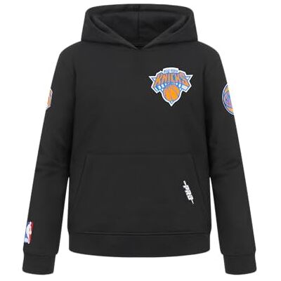 Pro Standard Jongens NBA Classic Chenille Bb Fleece Po Hoodie Hoodie, zwart, S Pro Standard Jongens NBA Classic Chenille Bb Fleece Po Hoodie Hoodie, zwart, S