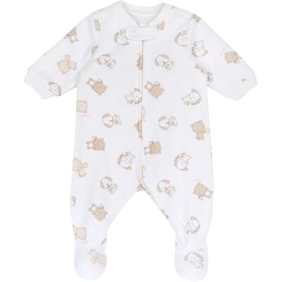 Chicco Romper voor baby en peuters, uniseks kinderen, Natuurlijk bedrukt, 6 Maanden Chicco Romper voor baby en peuters, uniseks kinderen, Natuurlijk bedrukt, 6 Maanden