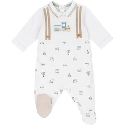 Chicco Jumpsuit Met Opening Aan De Achterkant baby-jongens, Bianco, Preemie, Design in Italië Chicco Jumpsuit Met Opening Aan De Achterkant baby-jongens, Bianco, Preemie, Design in Italië