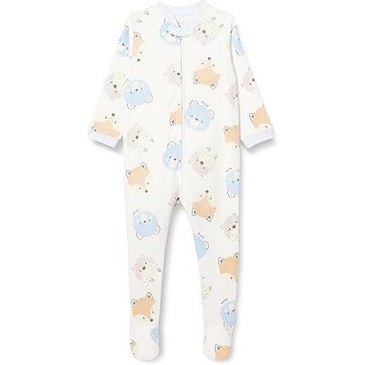 Chicco , Katoenen jumpsuit met voet, Uniseks 0-24, Roze (918), 0 maanden Chicco , Katoenen jumpsuit met voet, Uniseks 0-24, Roze (918), 0 maanden