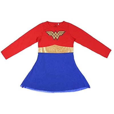CERDÁ LIFE'S LITTLE MOMENTS Wonderwoman meisjesjurk met lange mouwen, tutu, officiële licentie, DC Comics, licentie, kleurrijk, 10 jaar, Meerkleurig, 10 Jaar CERDÁ LIFE'S LITTLE MOMENTS Wonderwoman meisjesjurk met lange mouwen, tutu, officiële licentie, DC Comics, licentie, kleurrijk, 10 jaar, Meerkleurig, 10 Jaar