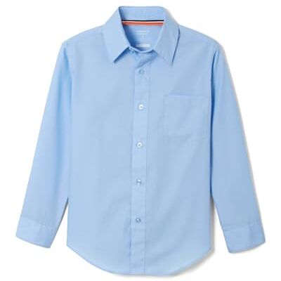 French Toast Boys' Long Sleeve Classic Dress Shirt (Standard & Husky), Light Blue, 4T French Toast Boys' Long Sleeve Classic Dress Shirt (Standard & Husky), Light Blue, 4T