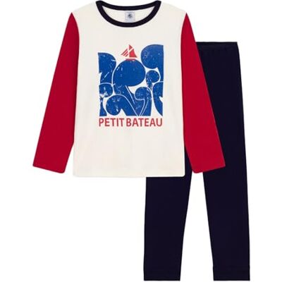 Petit Bateau Nachtkleding voor jongens, Avond/Multico, 24 Maanden Petit Bateau Nachtkleding voor jongens, Avond/Multico, 24 Maanden