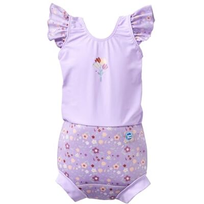 Splash About Happy Nappy-badpak voor meisjes Lilac Spring 0-4 maanden Splash About Happy Nappy-badpak voor meisjes Lilac Spring 0-4 maanden