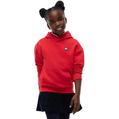 Tommy Hilfiger Kids Gender Inclusive HERITAGE VLAG HOODIEKS0KS00772 Pullover Hoodie, Red Glare, 12 jaar Tommy Hilfiger Kids Gender Inclusive HERITAGE VLAG HOODIEKS0KS00772 Pullover Hoodie, Red Glare, 12 jaar