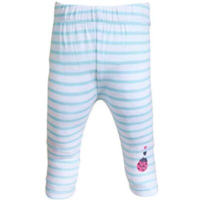 SALT AND PEPPER Lucky Stripes Glitter Leggings voor babymeisjes, lichtcyaan, 62 cm SALT AND PEPPER Lucky Stripes Glitter Leggings voor babymeisjes, lichtcyaan, 62 cm
