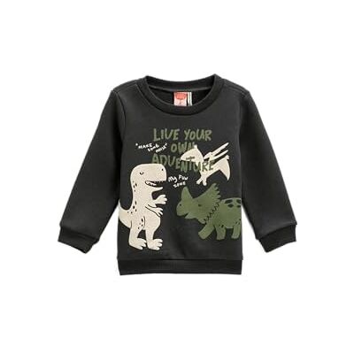 Koton Dinosaur Printed Sweatshirt Long Sleeve Crew Neck Cotton babyjongens Sweater Koton Dinosaur Printed Sweatshirt Long Sleeve Crew Neck Cotton babyjongens Sweater