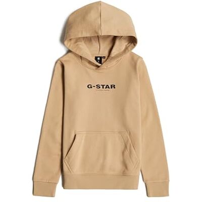 G-STAR Jongens Kids Hoodie Just The Product Sweater, beige (crème D24988-01-137), 12 Jaar G-STAR Jongens Kids Hoodie Just The Product Sweater, beige (crème D24988-01-137), 12 Jaar
