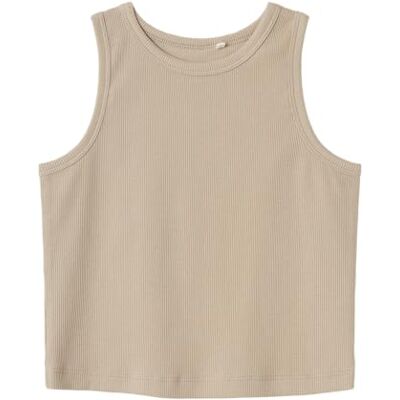 Name it Nkfnakal Sl Crop Top Noos Tanktop voor meisjes (1 stuk), Pure kasjmier, 116 Name it Nkfnakal Sl Crop Top Noos Tanktop voor meisjes (1 stuk), Pure kasjmier, 116