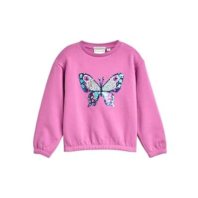 TOM TAILOR Sweatshirt voor meisjes voor kinderen, 38339 Flashy Mauve, 92-98 TOM TAILOR Sweatshirt voor meisjes voor kinderen, 38339 Flashy Mauve, 92-98