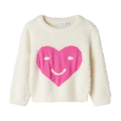 Name it Nmfnelise Ls Knit Box gebreide trui voor meisjes, Jet Stream, 86 Name it Nmfnelise Ls Knit Box gebreide trui voor meisjes, Jet Stream, 86