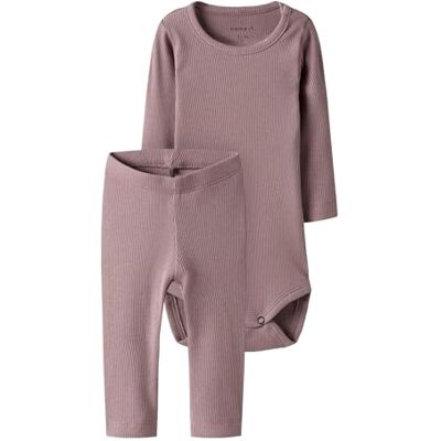 Name it Unisex Nbnkab Ls Body Legging Set Noos, Deauville Mauve, Numeric_80, Deauville Mauve, numeric_80 Name it Unisex Nbnkab Ls Body Legging Set Noos, Deauville Mauve, Numeric_80, Deauville Mauve, numeric_80