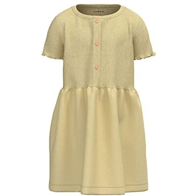 Name it Nmfjana SS Jurk voor meisjes, Double Cream, 98 cm Name it Nmfjana SS Jurk voor meisjes, Double Cream, 98 cm