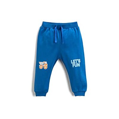 Koton baby-jongens Sweatpants Bedrukte joggingbroek met trekkoord van katoen Koton baby-jongens Sweatpants Bedrukte joggingbroek met trekkoord van katoen