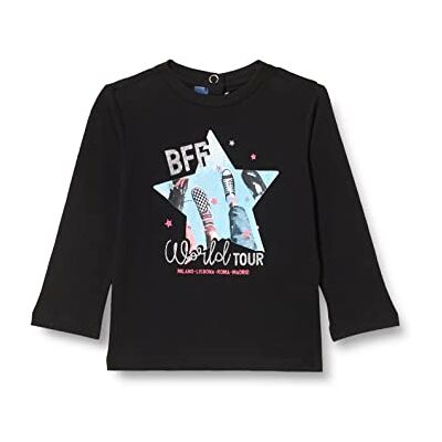 Chicco T-shirt met lange mouwen (770) meisjes en meisjes, Zwart, 4 anni Chicco T-shirt met lange mouwen (770) meisjes en meisjes, Zwart, 4 anni