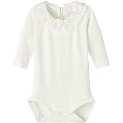 Name it Baby Girls NBFTYLLA LS NOOS body met lange mouwen, White Alyssum, 62, wit alyssum, 62 cm Name it Baby Girls NBFTYLLA LS NOOS body met lange mouwen, White Alyssum, 62, wit alyssum, 62 cm