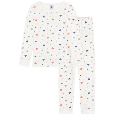 Petit Bateau Cloa Snug nachtkleding voor meisjes, Marshmallow/Multico, 3 Jaren Petit Bateau Cloa Snug nachtkleding voor meisjes, Marshmallow/Multico, 3 Jaren
