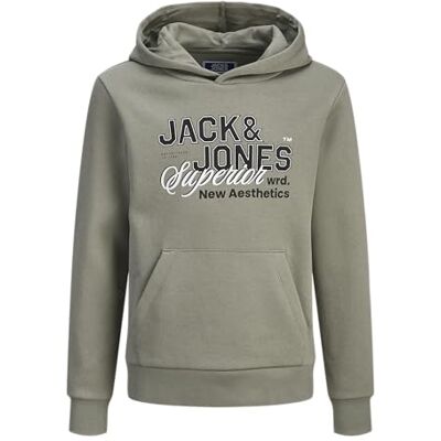 JACK & JONES Sweat Hood Jjelogo Hoodie 2 Col 25/26 Noos Mni, Vetiver, 128 voor kinderen, Vetiver, 128 JACK & JONES Sweat Hood Jjelogo Hoodie 2 Col 25/26 Noos Mni, Vetiver, 128 voor kinderen, Vetiver, 128