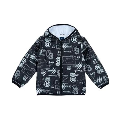 Chicco Jas met ritssluiting en capuchon voor jongens, Zwart, 12 maanden Chicco Jas met ritssluiting en capuchon voor jongens, Zwart, 12 maanden