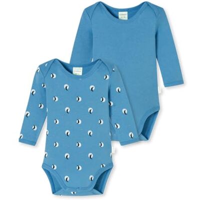 Schiesser 2 stuks Bodies voor jongens Natural Love baby-jongens Baby en peuter Set ondergoed Schiesser 2 stuks Bodies voor jongens Natural Love baby-jongens Baby en peuter Set ondergoed
