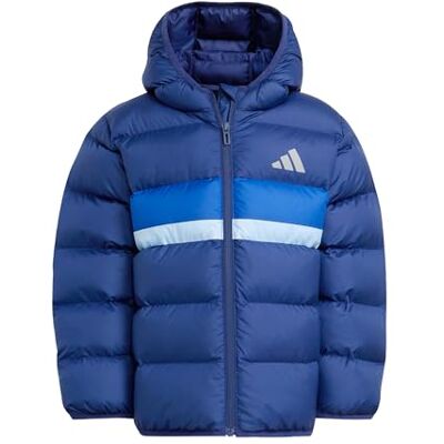 adidas Uniseks-Kind SYNTHETIC DOWN JACKET, Dark Blue/Royal Blue/Glow Blue, 6-7 Years adidas Uniseks-Kind SYNTHETIC DOWN JACKET, Dark Blue/Royal Blue/Glow Blue, 6-7 Years