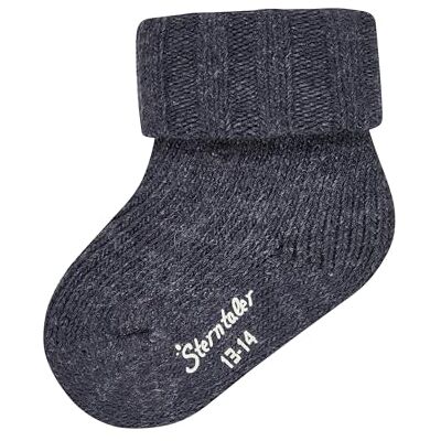 Sterntaler baby sokken wol, blauw gemêleerd., 15-16 Sterntaler baby sokken wol, blauw gemêleerd., 15-16