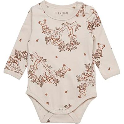 Fixoni Uniseks babyrompertje met Ls en print, ondergoed voor kleine kinderen Fixoni Uniseks babyrompertje met Ls en print, ondergoed voor kleine kinderen