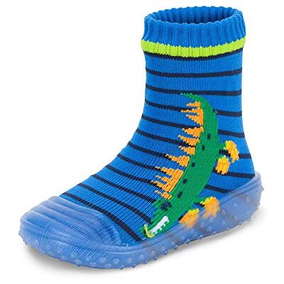 Sterntaler Baby Jongens Adventure-sokken, sok met rubberen zool, waterschoen, blauw, gepolariseerde bijziendheid 1.75 Sterntaler Baby Jongens Adventure-sokken, sok met rubberen zool, waterschoen, blauw, gepolariseerde bijziendheid 1.75