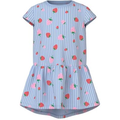 Name it Nmfvigga Capsl Jurk F1 Noos, Chambrayblauw, 122 Meisjes Name it Nmfvigga Capsl Jurk F1 Noos, Chambrayblauw, 122 Meisjes