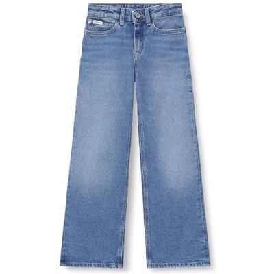 Calvin Meisje HR Wijde Been Bewolkt Blauw IG0IG03053 Los, Denim (Cloudy Blue), 8 jaar, Denim (Cloudy Blue), 8 jaar Calvin Meisje HR Wijde Been Bewolkt Blauw IG0IG03053 Los, Denim (Cloudy Blue), 8 jaar, Denim (Cloudy Blue), 8 jaar