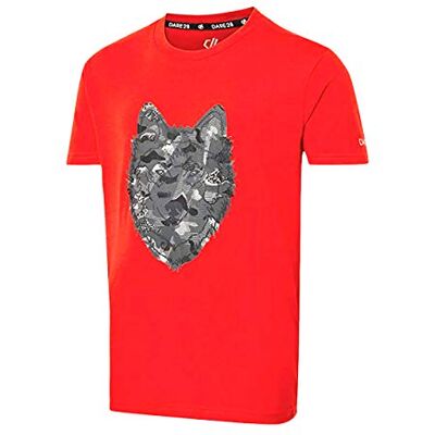 Dare 2b Dare2b Kids' DKT426 657C03 Go Beyond' Bedrukt Katoen Casual T-Shirts/Polos/Vests, Vurig Rood, Maat 3-4 Dare 2b Dare2b Kids' DKT426 657C03 Go Beyond' Bedrukt Katoen Casual T-Shirts/Polos/Vests, Vurig Rood, Maat 3-4