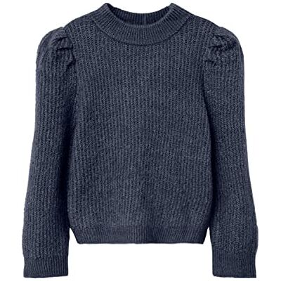 Name it Girl's NMFRHIS LS Knit Camp Trui Sweater, Dark Sapphire, 110, Dark Sapphire, 110 cm Name it Girl's NMFRHIS LS Knit Camp Trui Sweater, Dark Sapphire, 110, Dark Sapphire, 110 cm