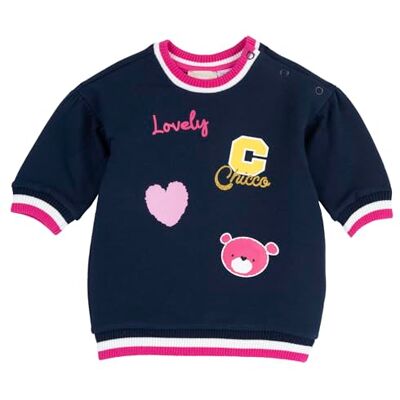 Chicco , Babyjurk met lange mouwen, van zachte stof, machinewasbaar, babykleding, 0-24 maanden, ontworpen in Italië, Blauw, 3 Maanden Chicco , Babyjurk met lange mouwen, van zachte stof, machinewasbaar, babykleding, 0-24 maanden, ontworpen in Italië, Blauw, 3 Maanden