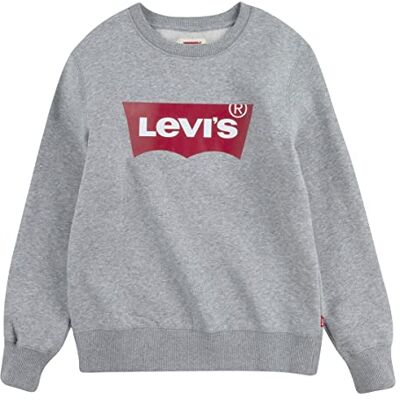 Levi's Lvb Batwing Crewneck Sweatshirt voor jongens, Grijze Heather, 6 Jaren Levi's Lvb Batwing Crewneck Sweatshirt voor jongens, Grijze Heather, 6 Jaren