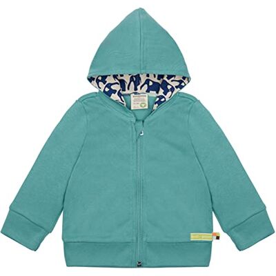 loud + proud Uniseks babyjas met capuchon, GOTS-gecertificeerd sweatjack, Oregano, 86/92 cm loud + proud Uniseks babyjas met capuchon, GOTS-gecertificeerd sweatjack, Oregano, 86/92 cm