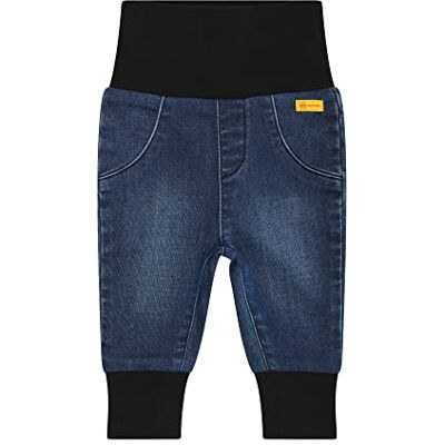 Steiff Unisex Baby Broek Jeans Wirk Denim effen kleur, 92, Mood Indigo, 92 cm Steiff Unisex Baby Broek Jeans Wirk Denim effen kleur, 92, Mood Indigo, 92 cm
