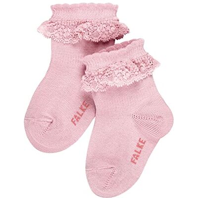 FALKE Uniseks-baby Sokken Romantic Lace B So katoen eenkleurig 1 paar, Roze Thulit 8663, 62-68 FALKE Uniseks-baby Sokken Romantic Lace B So katoen eenkleurig 1 paar, Roze Thulit 8663, 62-68