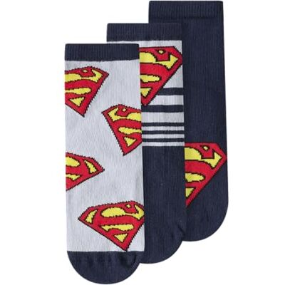 Name it Jongens Nmmjasper Superman 3P Sock Wab (3-pack), Dusty Blue., 22-24 EU Name it Jongens Nmmjasper Superman 3P Sock Wab (3-pack), Dusty Blue., 22-24 EU