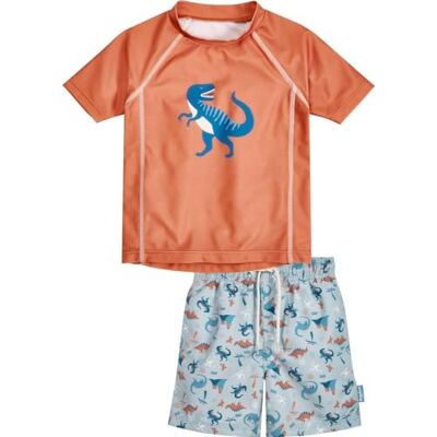 Playshoes Ocker Set Dino Badpak, 110/116, kinderen, uniseks, Ocker Dino Set, 110-116 Playshoes Ocker Set Dino Badpak, 110/116, kinderen, uniseks, Ocker Dino Set, 110-116