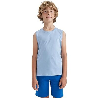 DeFacto Jongens T-shirt, blauw, 5-6 Jaar DeFacto Jongens T-shirt, blauw, 5-6 Jaar