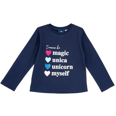 Chicco , T-shirt met lange mouwen voor meisjes, comfortabel en modieus, van zacht katoen, machinewasbaar, voor meisjes en meisjes, ontworpen in Italië, Blauw, 4 anni Chicco , T-shirt met lange mouwen voor meisjes, comfortabel en modieus, van zacht katoen, machinewasbaar, voor meisjes en meisjes, ontworpen in Italië, Blauw, 4 anni
