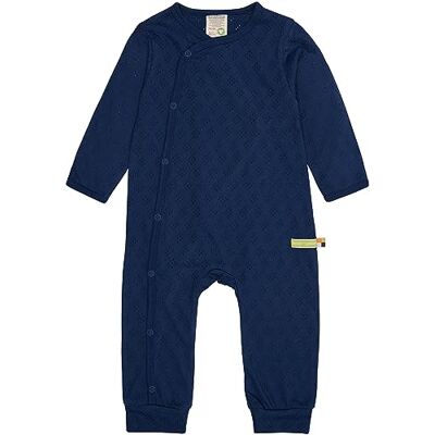 loud + proud Uniseks baby jacquard gebreid, GOTS gecertificeerde overall, ultra marine, 86/92 cm loud + proud Uniseks baby jacquard gebreid, GOTS gecertificeerde overall, ultra marine, 86/92 cm
