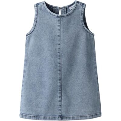 Name it Nmfamelia Sl DNM Dress 2188-Gy T, blauw (medium blue denim), 116 Name it Nmfamelia Sl DNM Dress 2188-Gy T, blauw (medium blue denim), 116