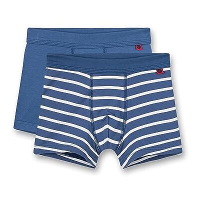Sanetta Jongensshorts (dubbelpak) blauw en blauw gestreept Hoogwaardige en duurzame katoenen onderbroek voor jongens. Inhoud: set van 2 ondergoed voor jongens, blauw, 92 Sanetta Jongensshorts (dubbelpak) blauw en blauw gestreept Hoogwaardige en duurzame katoenen onderbroek voor jongens. Inhoud: set van 2 ondergoed voor jongens, blauw, 92